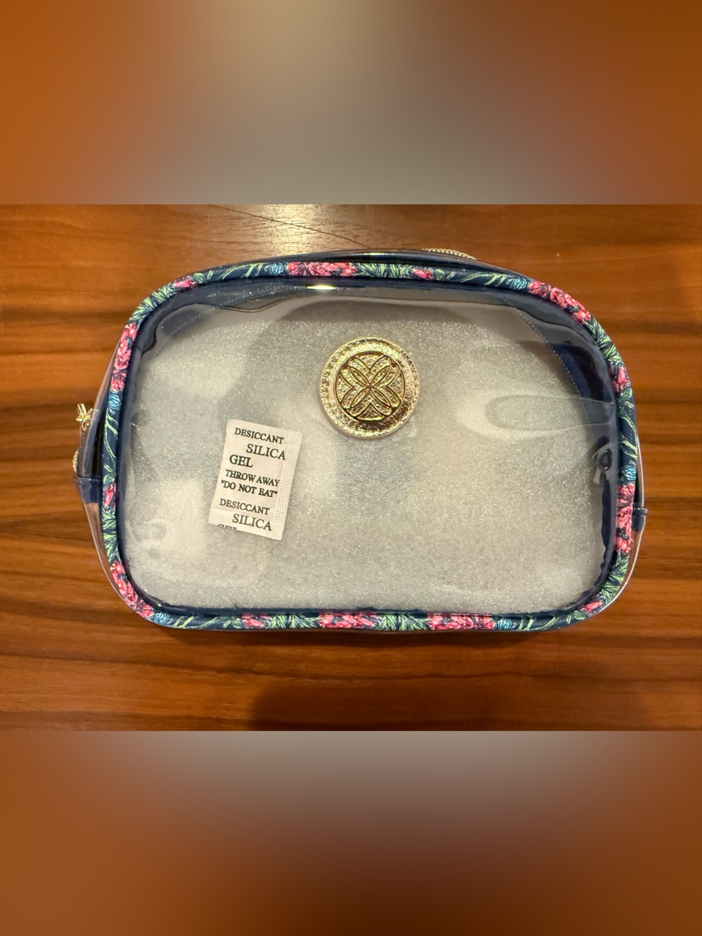 NWT Lilly Pulitzer clear belt bag in Multi Dahlia Licious